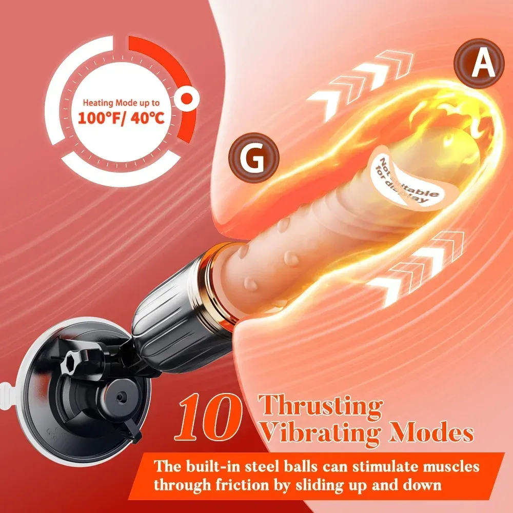 Realistic Dildo Remote Control Thrusting Sex Machine