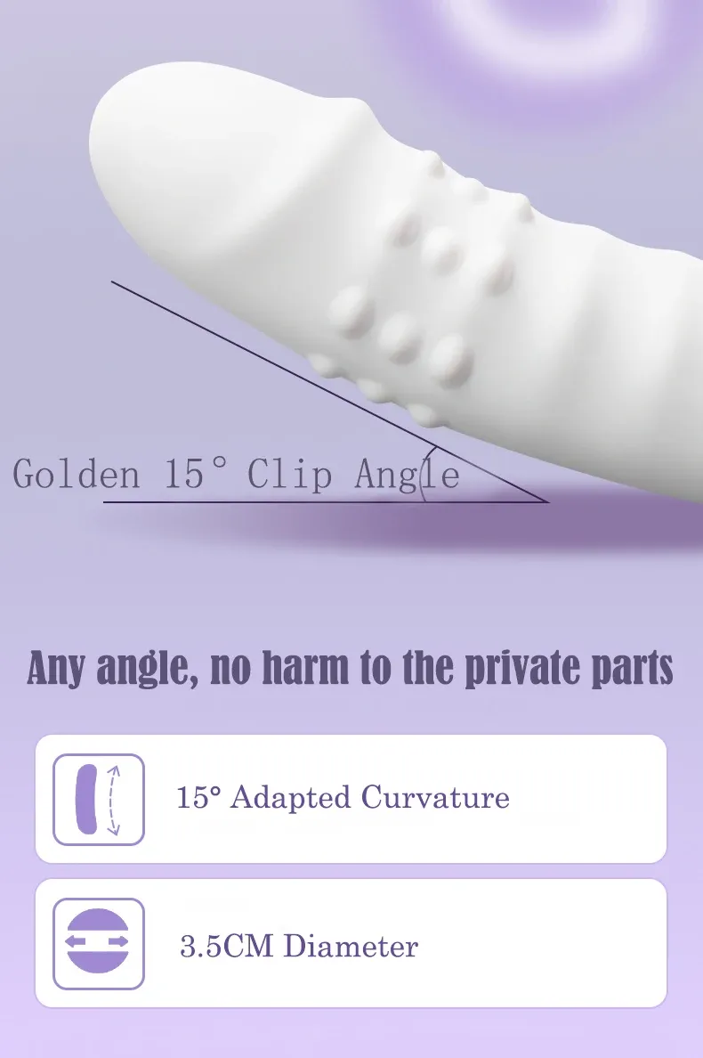 Realisic Penis Thrusting & Suction Zonal Control Vibrator
