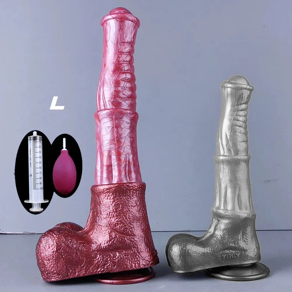 FAAK Liquid Silicone Flesh-Colored Fantasy Stallion Dildo