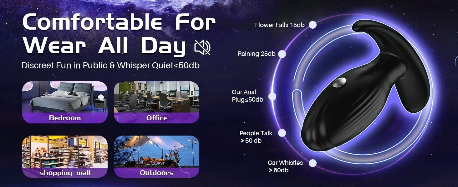 Wireless Remote Control Anal Plug 3-Level Pulse Shock