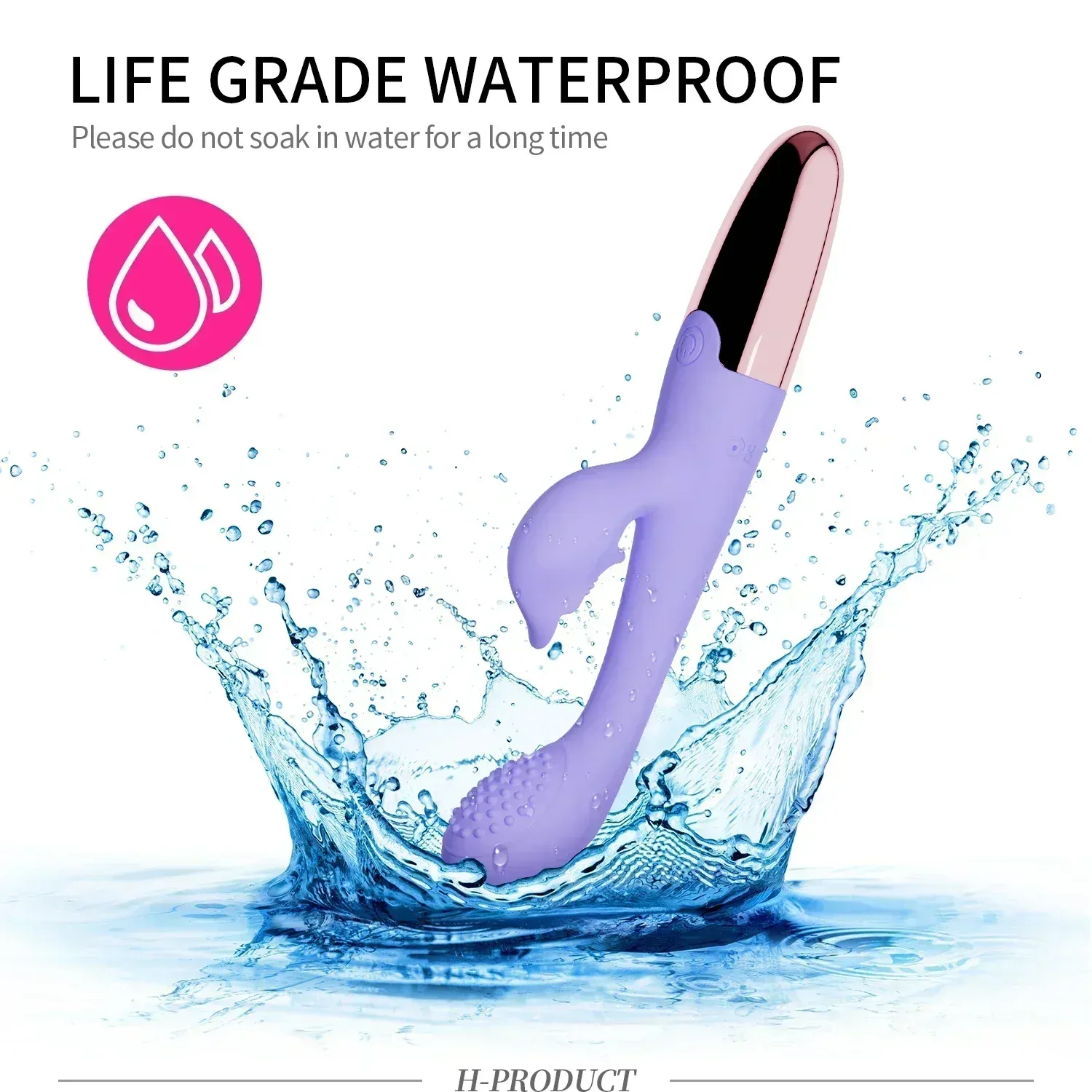 Fully Waterproof 10 Modes Dual G-Spot & Clitoral Vibrator