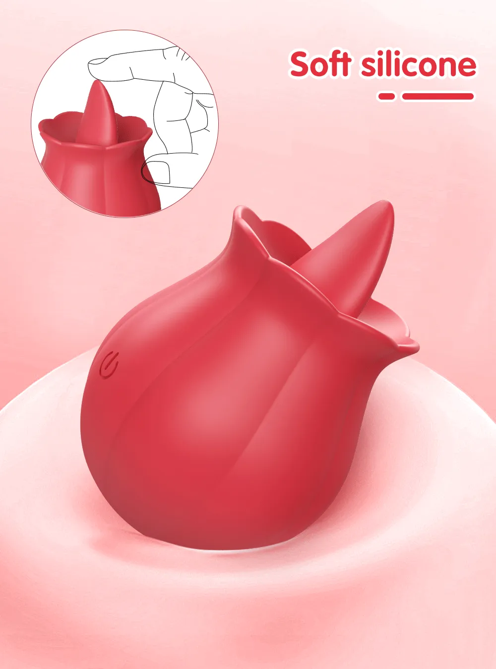 10 Levels Tongue-Licking Clitoral Vibrator & Breast Toy