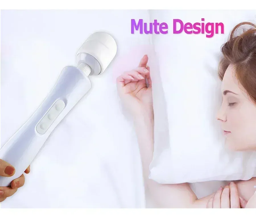 Extra-Large 8 Speeds 20 Modes USB Charging AV Wand Vibrator