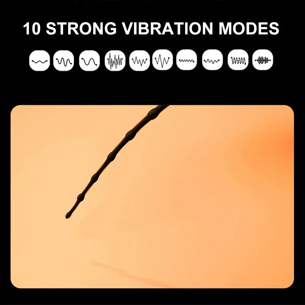 10-Frequency High-Speed Electric Urethral Sound 2 Versions