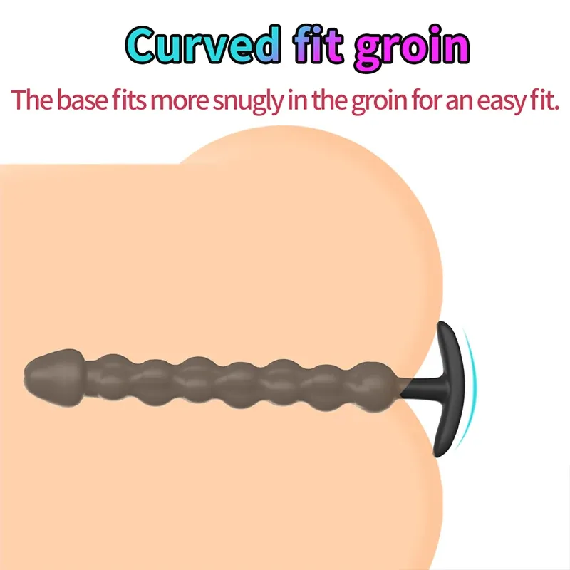 Multi-Section Beaded Silicone Anchor Butt Plug 3 Sizes