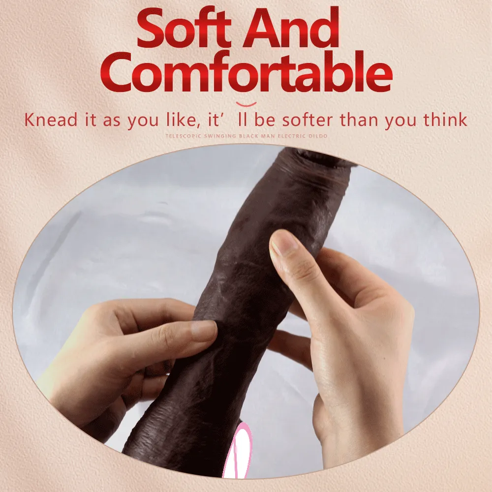 Extra-Long Heated 9 Frequencies Thrusting Realistic Dildo