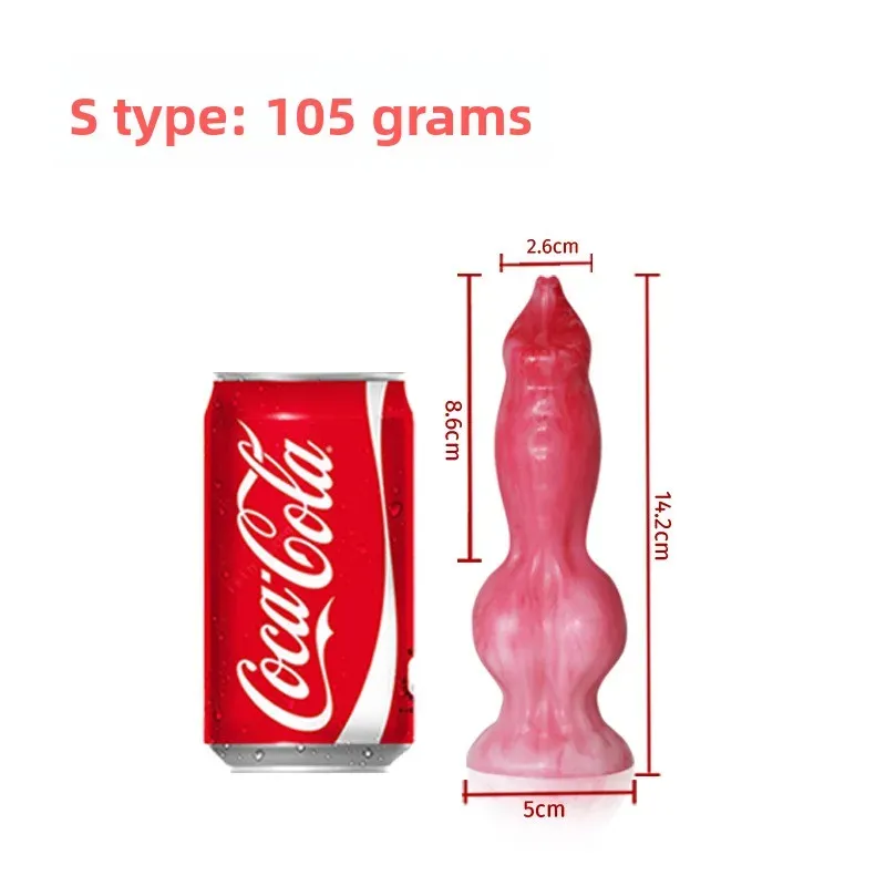 ควยปลอม ดิลโด้ ลวดลายไล่สี ฐานยึด วัสดุซิลิโคนทางการแพทย์