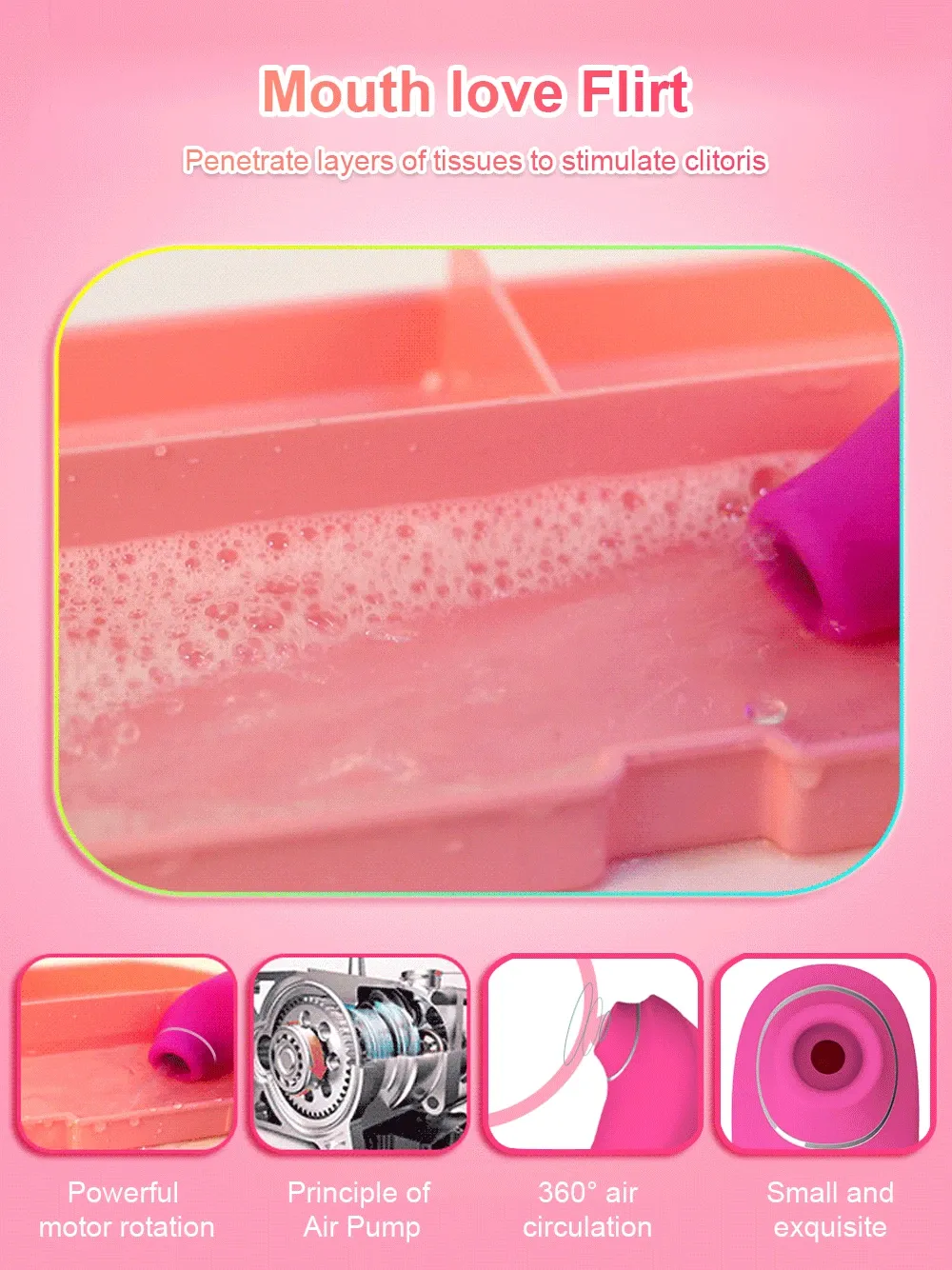 เครื่องสั่นหัวนม เครื่องดูดจิ๋ม มอเตอร์ทรงพลัง ปรับได้ 3 ระดับ