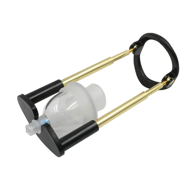 Male 3In1 Adjustable Vacuum Penis Stretcher Set With 3 Sleeves