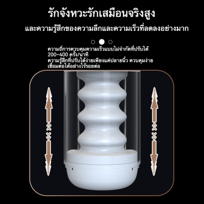 缺图未定价ถ้วยอัตโนมัติ 4 ระดับหดเหยียด ปรับความเร็วไร้ขั้นตอน ดีไซน์ช่องคลอดสมจริง|Mannuo