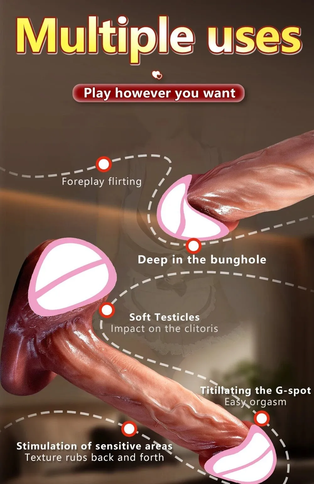 1:1 Replica Of Asian Male Realistic Dildo With Testicles
