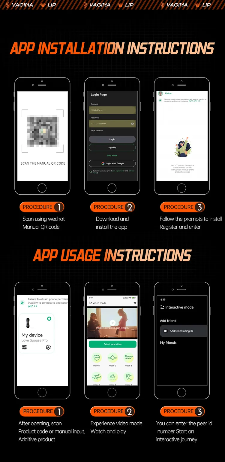 APP Automatic Male Masturbator Dual-Head Vagina & Mouth