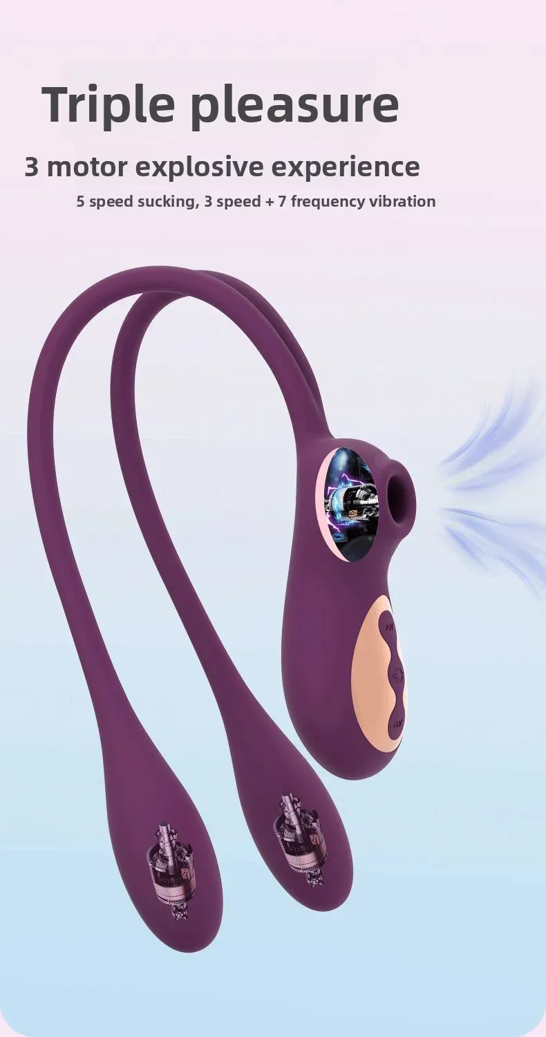 5 Suction + 3 Speeds + 7 Vibration Heating Egg Vibrator
