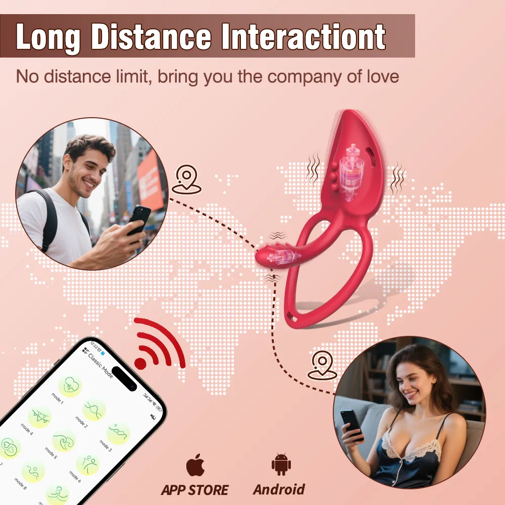 9-Frequency APP + Remote Control Vibrator For Couples