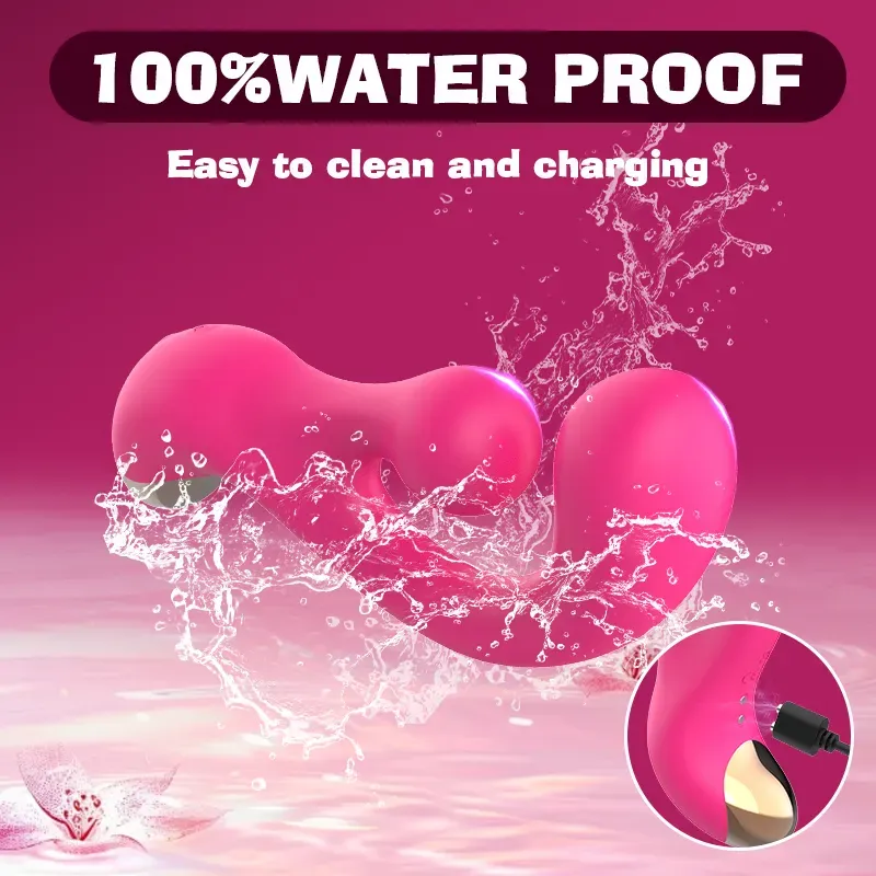 Dual Large Round Head Shaped G-Spot & Clitoral Vibrator
