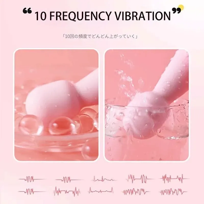 10-Frequency Mini Hidden USB Charging AV Wand Vibrator