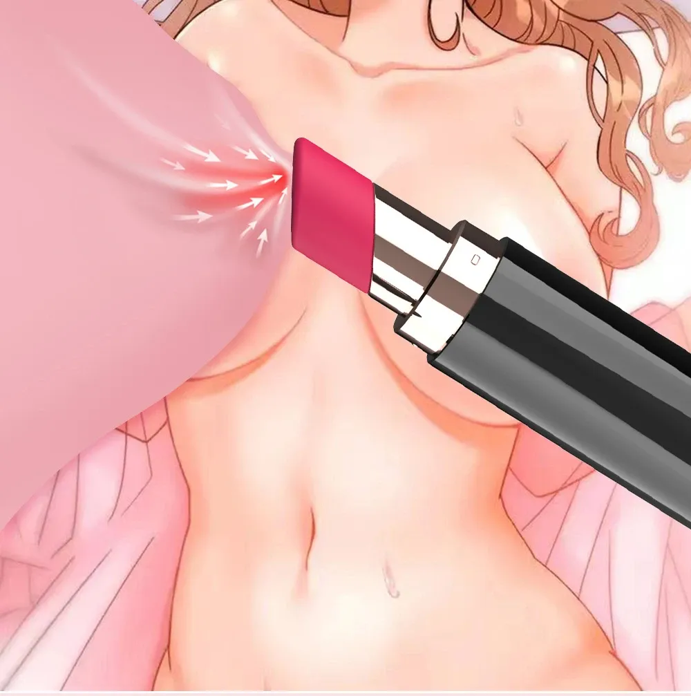 6 Modes Lipstick Shaped Clitoral Vibrator & Breast Toy