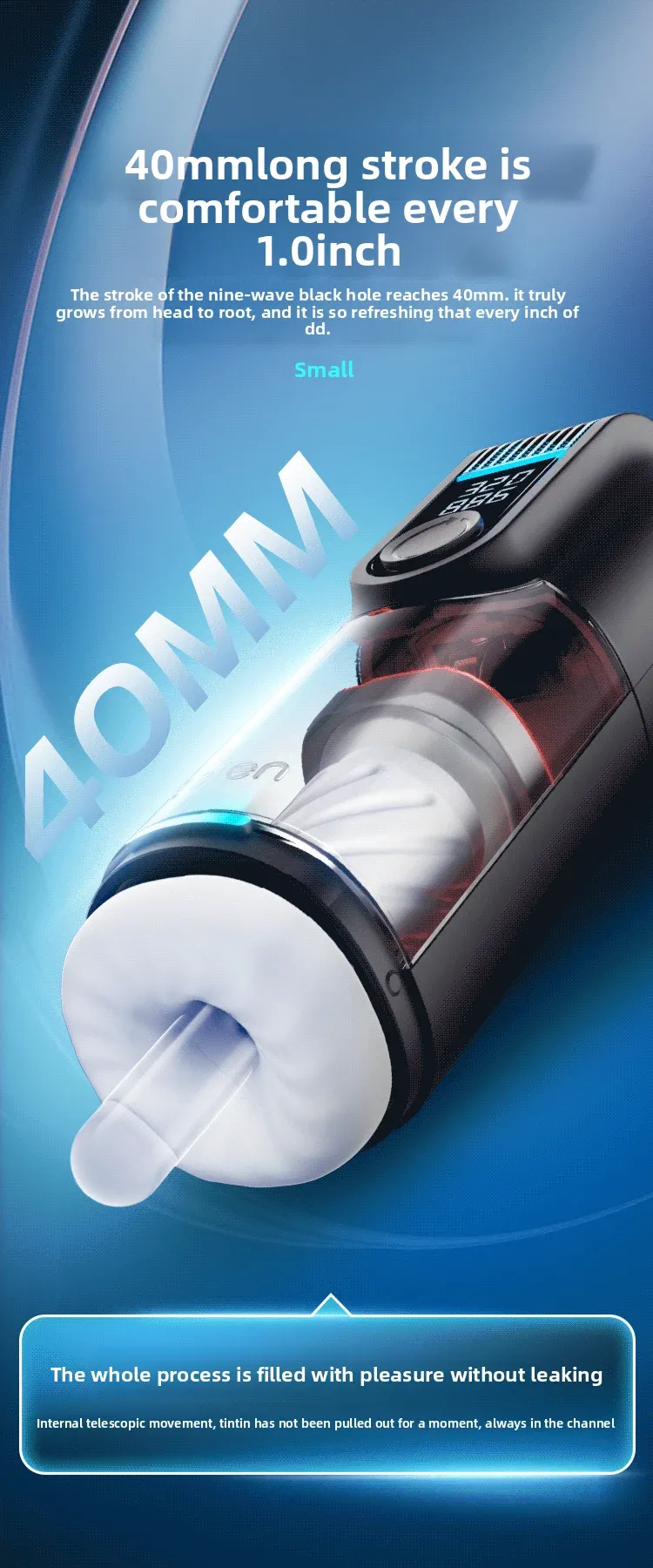 Dual Screen Automatic Male Masturbator Multi Speed + Scenario
