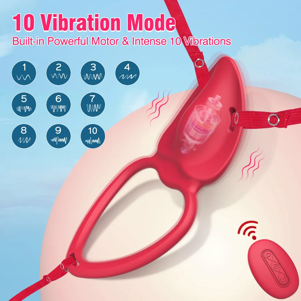 Couple Remote Control & APP Wearable Vibrator With Cock Ring