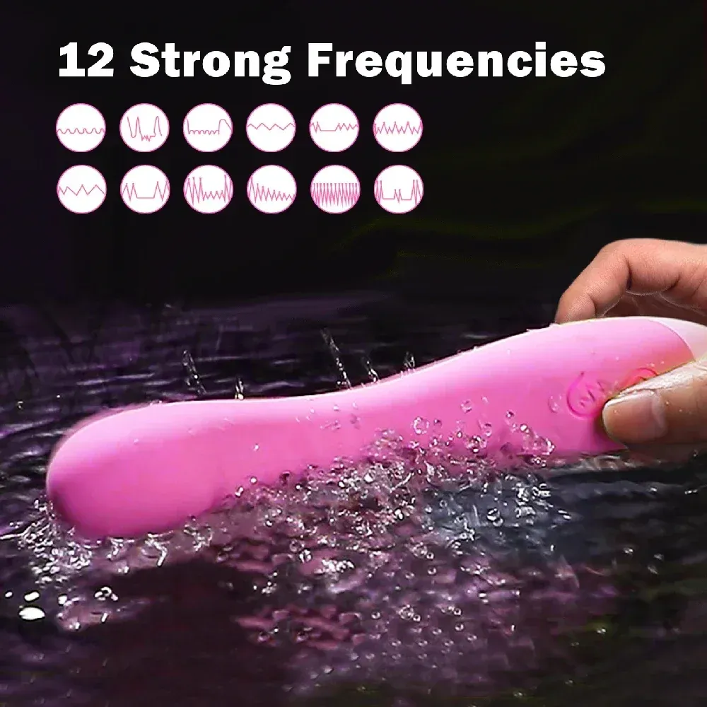 12 Frequencies Bendable Double-Layer TPE Spot Vibrator