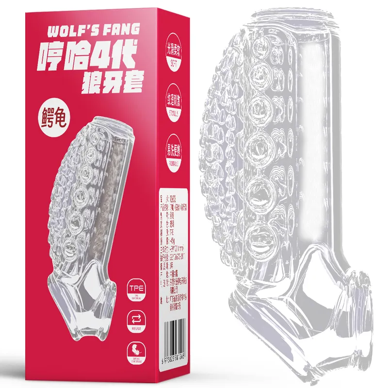 Transparent Through-Type Penis Sleeve 2 Styles Available