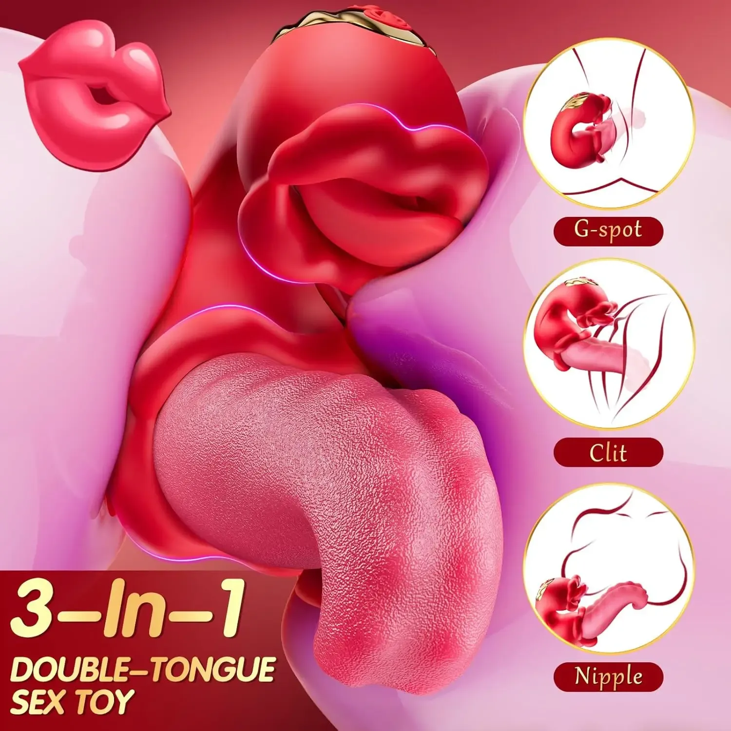 เครื่องนวด AV เครื่องนวดเอวี 1 เครื่อง 2 ฟังก์ชัน 3 ความเร็ว 7 โหมด