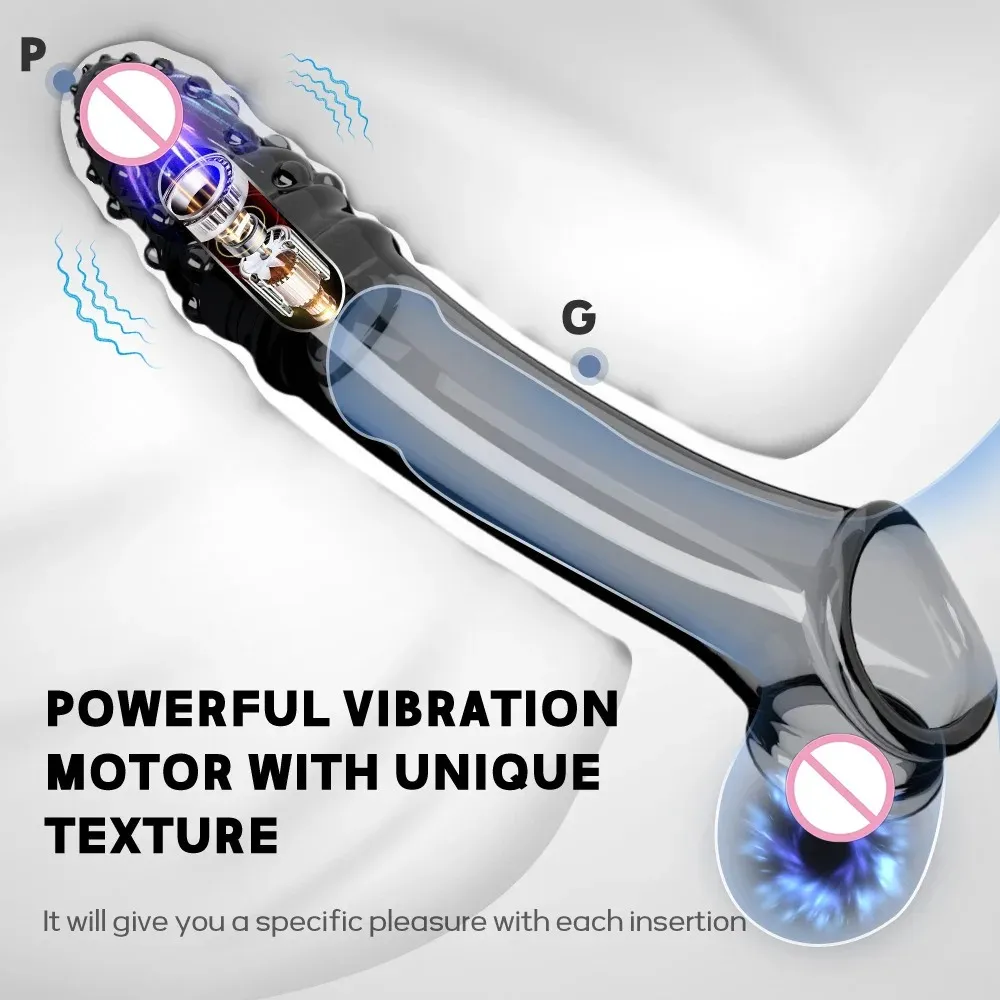 Wolf Fang Vibrating Penis Sleeve 2 Colors Available