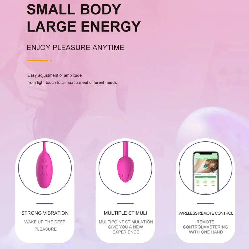9-Frequency Petal-Shaped Tail Vibrating Egg 2 Colors