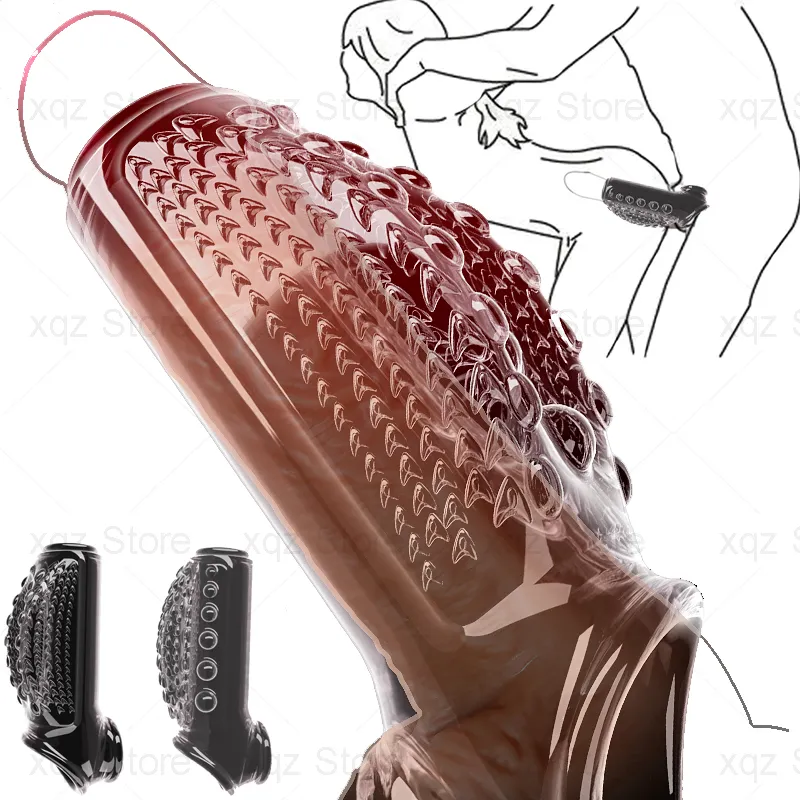 Transparent Through-Type Penis Sleeve 2 Styles Available