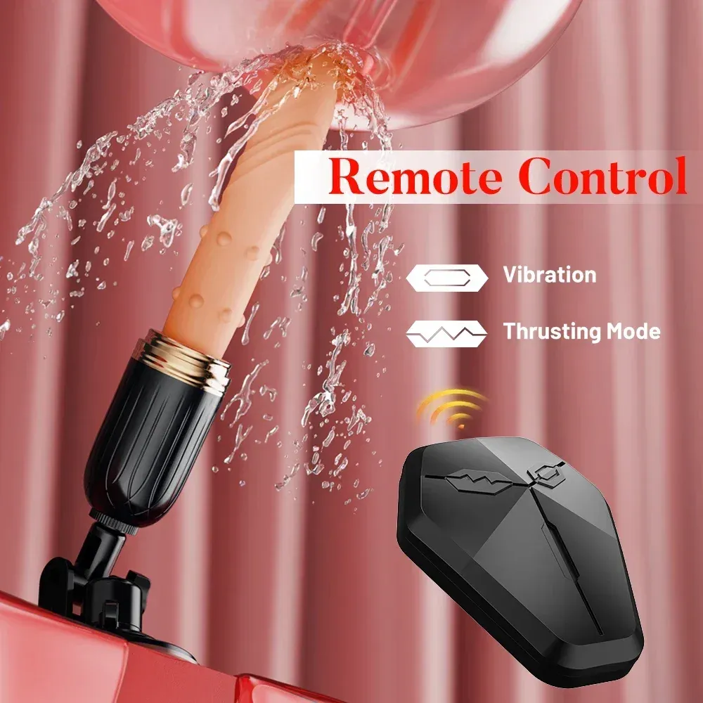 Realistic Dildo Remote Control Thrusting Sex Machine