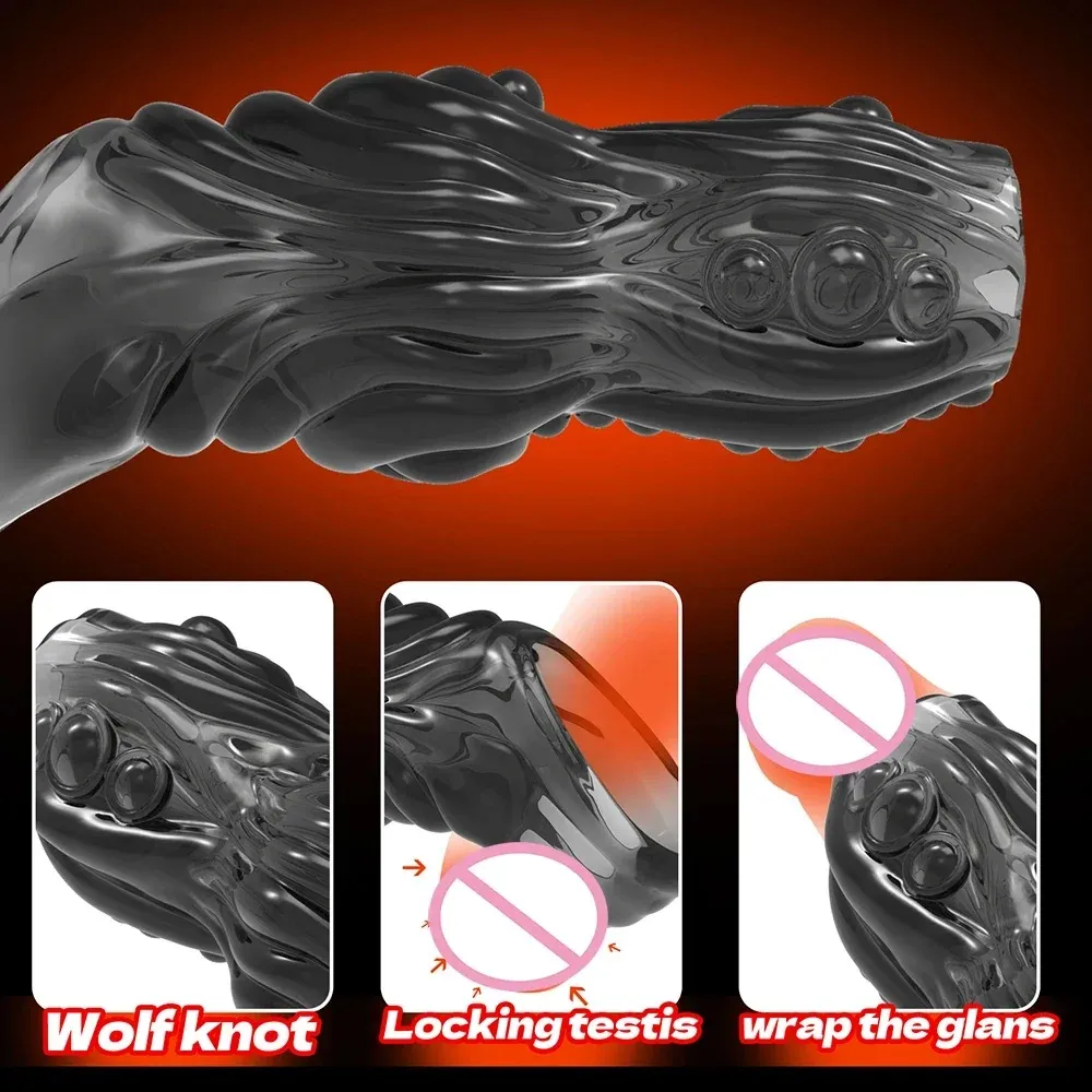 Fantasy Alien Creature Transparent Through-Type Penis Sleeve
