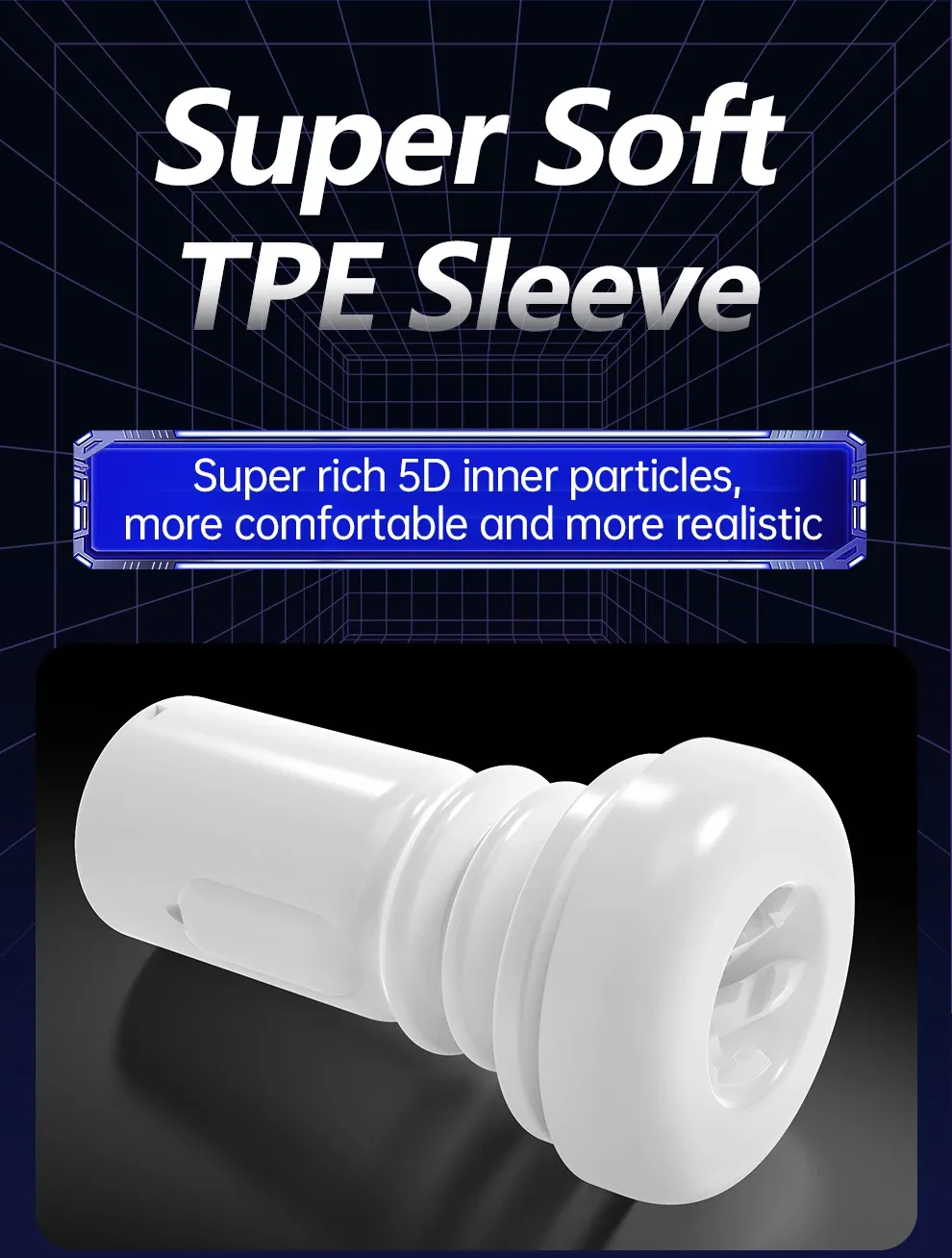 5D Inner Layer Automatic Male Masturbator Thrusting + Vibration