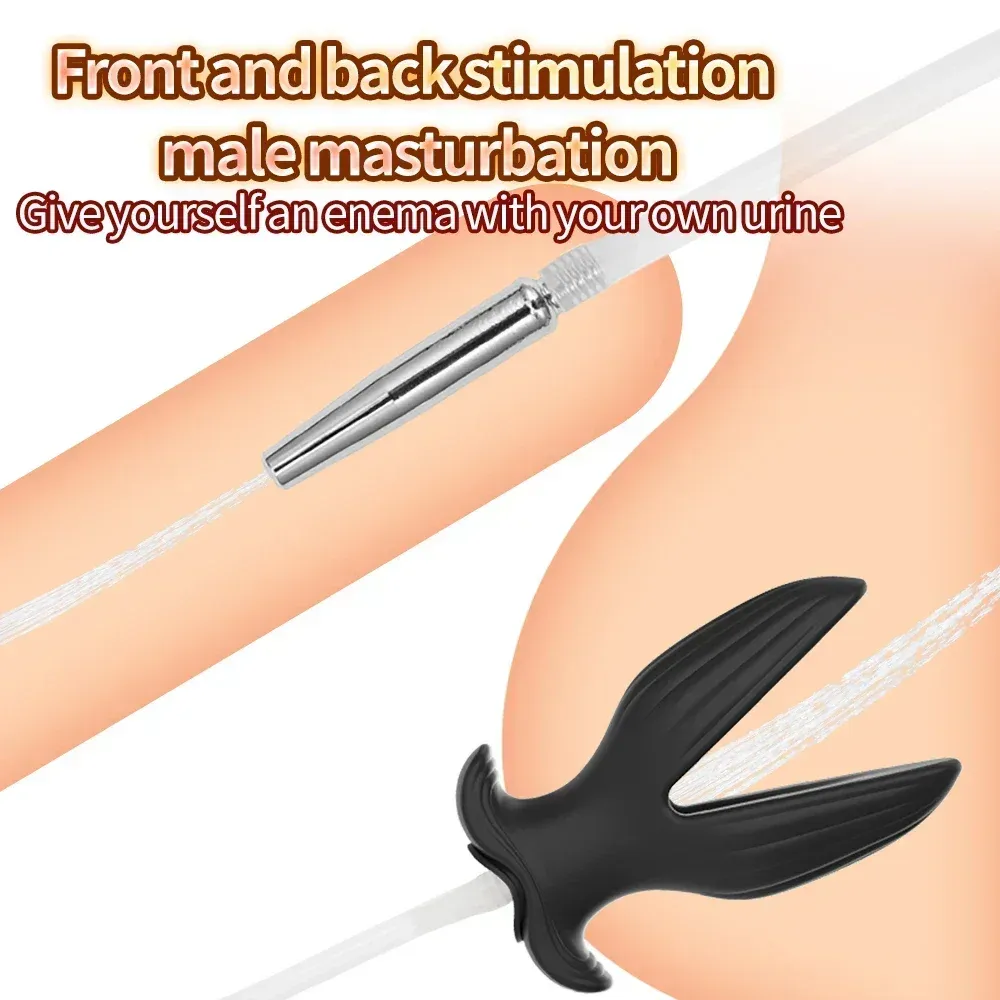 Detachable Urethral Sound & Butt Plug Set Urine Infusion