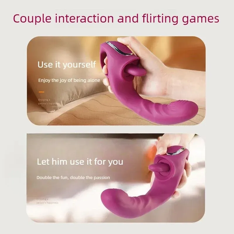Bionic Vibrating & Licking Intelligent Heating Vibrator