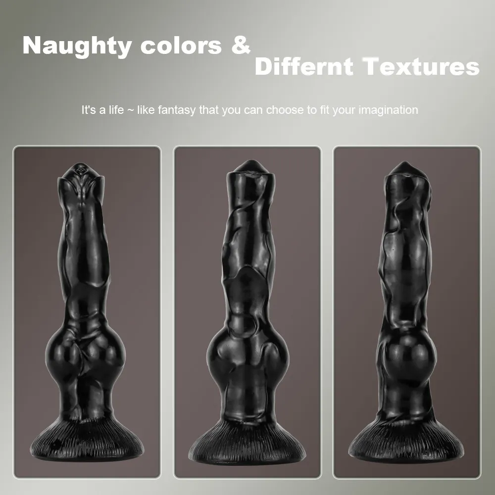 Highly Muscular Black Horse Dildo 3 Sizes Available