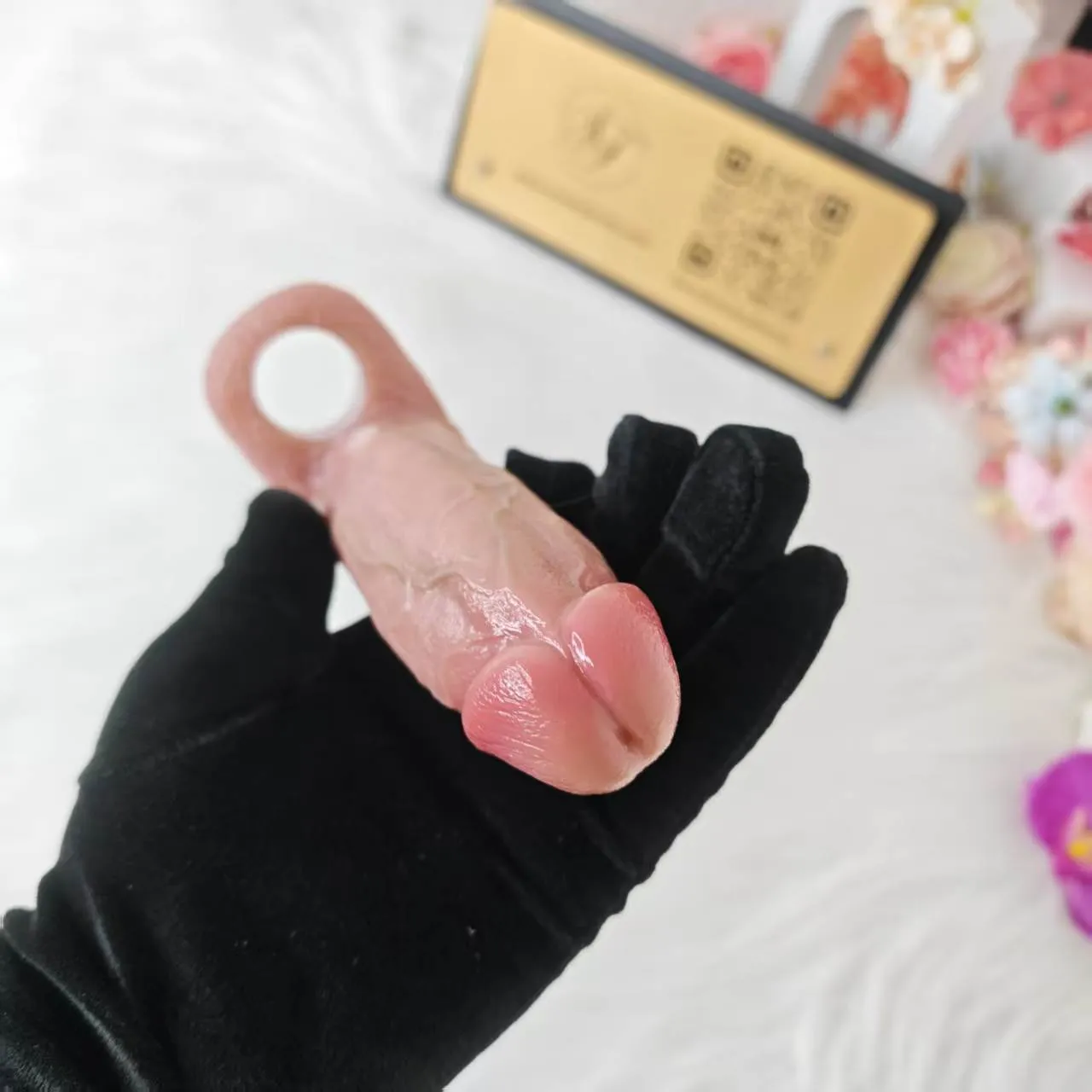 SXXY S8104 Platinum Silicone Simulated Penis Sleeve