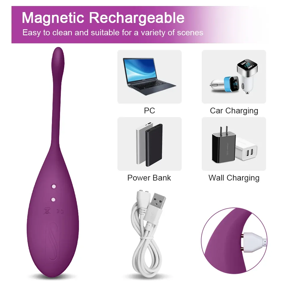 12 Frequencies Wireless Remote Control Tail Egg Vibrator