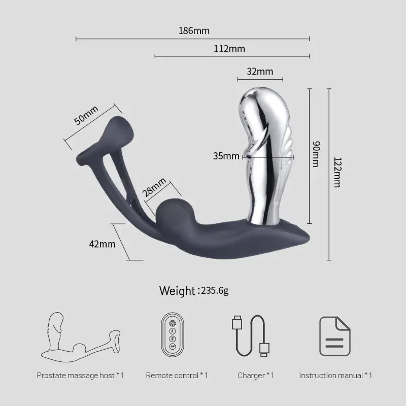Multi-Level Pulse Prostate Massager With Cock Ring