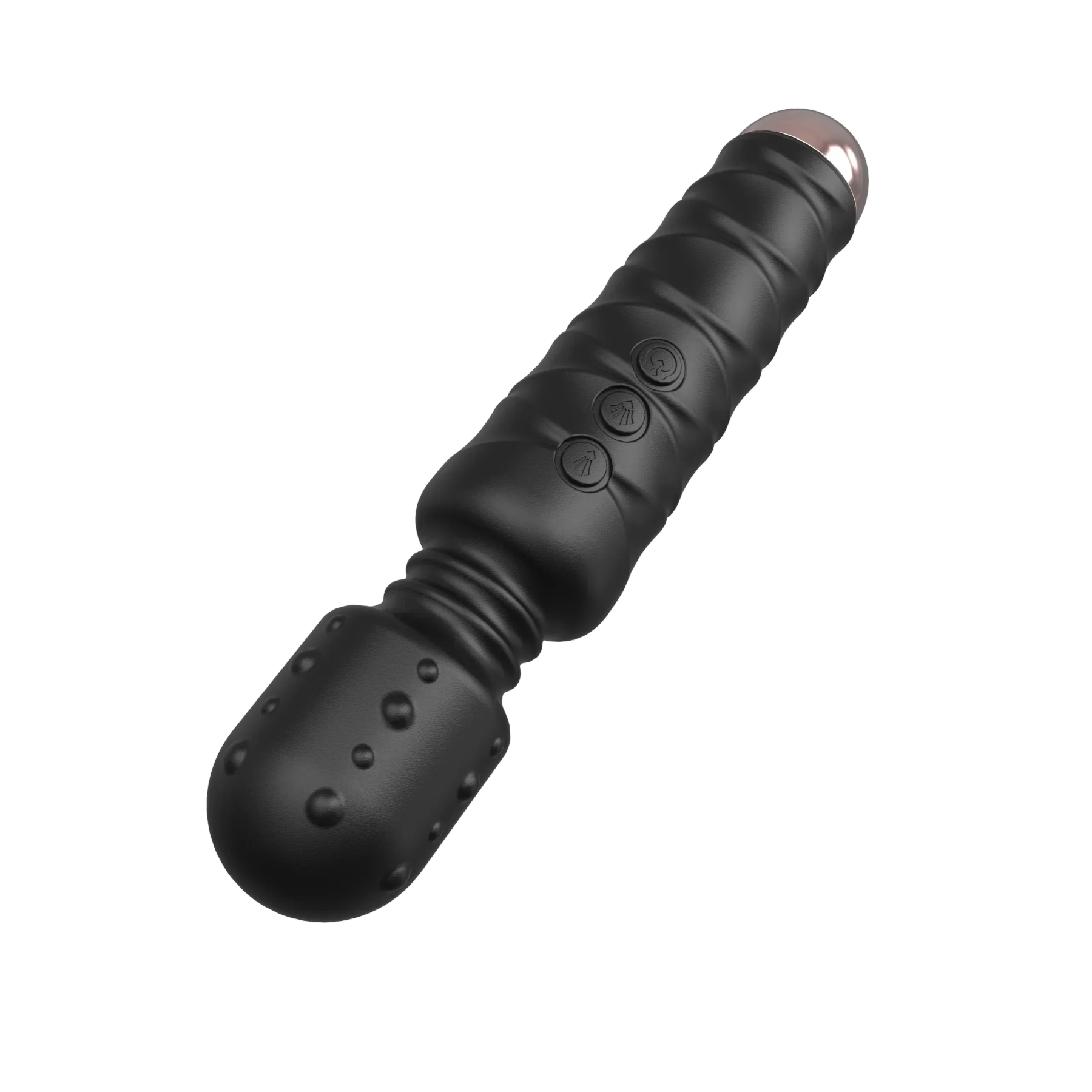 เครื่องนวดAV มี 3 สีให้เลือก 5 โหมดการทำงาน 10 ระดับการสั่นสะเทือน ปลายนูนรูปถั่ว วัสดุนุ่มละมุนผิว-sextoyfunny