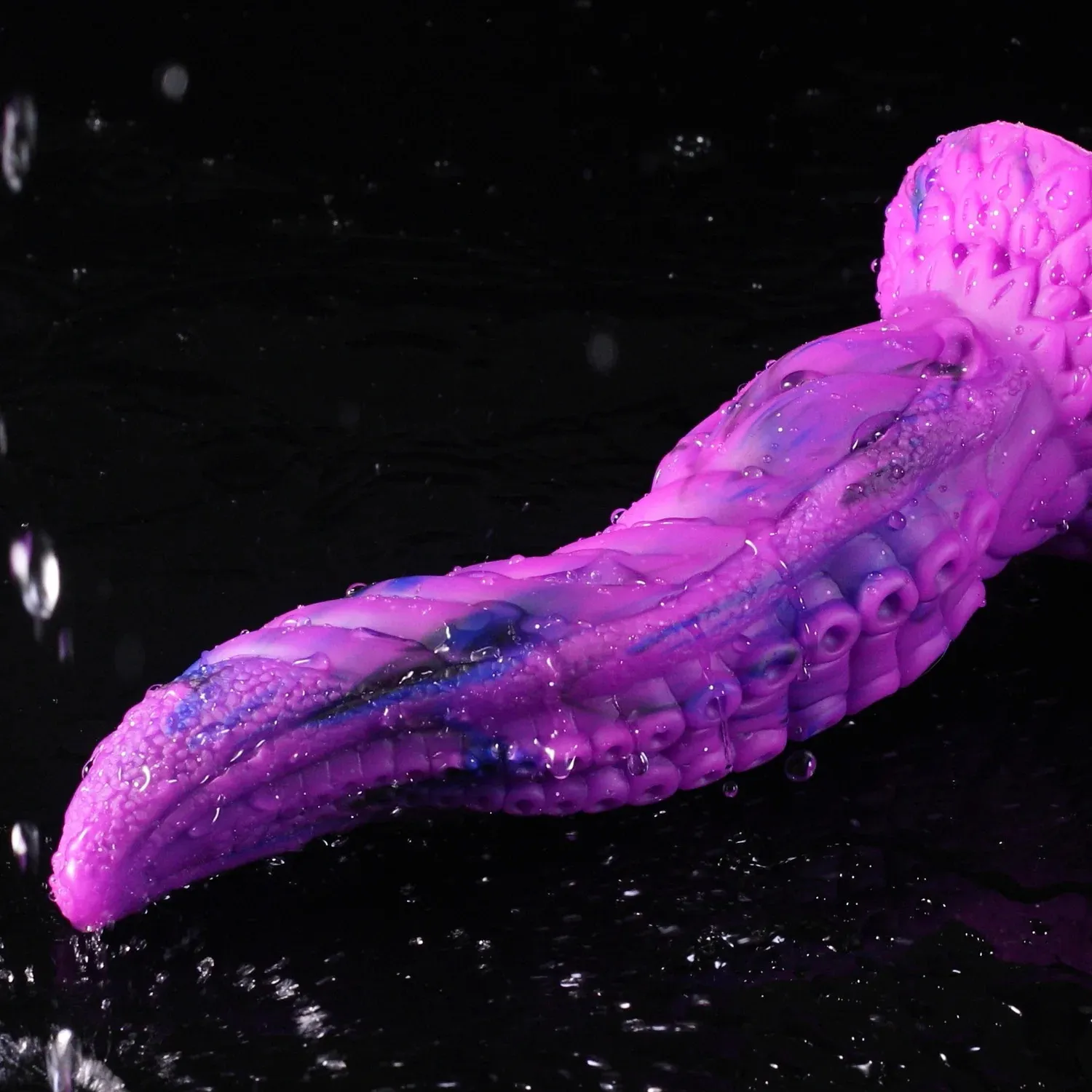 Purple Octopus Tentacle Fantasy Dildo With Suction Cup