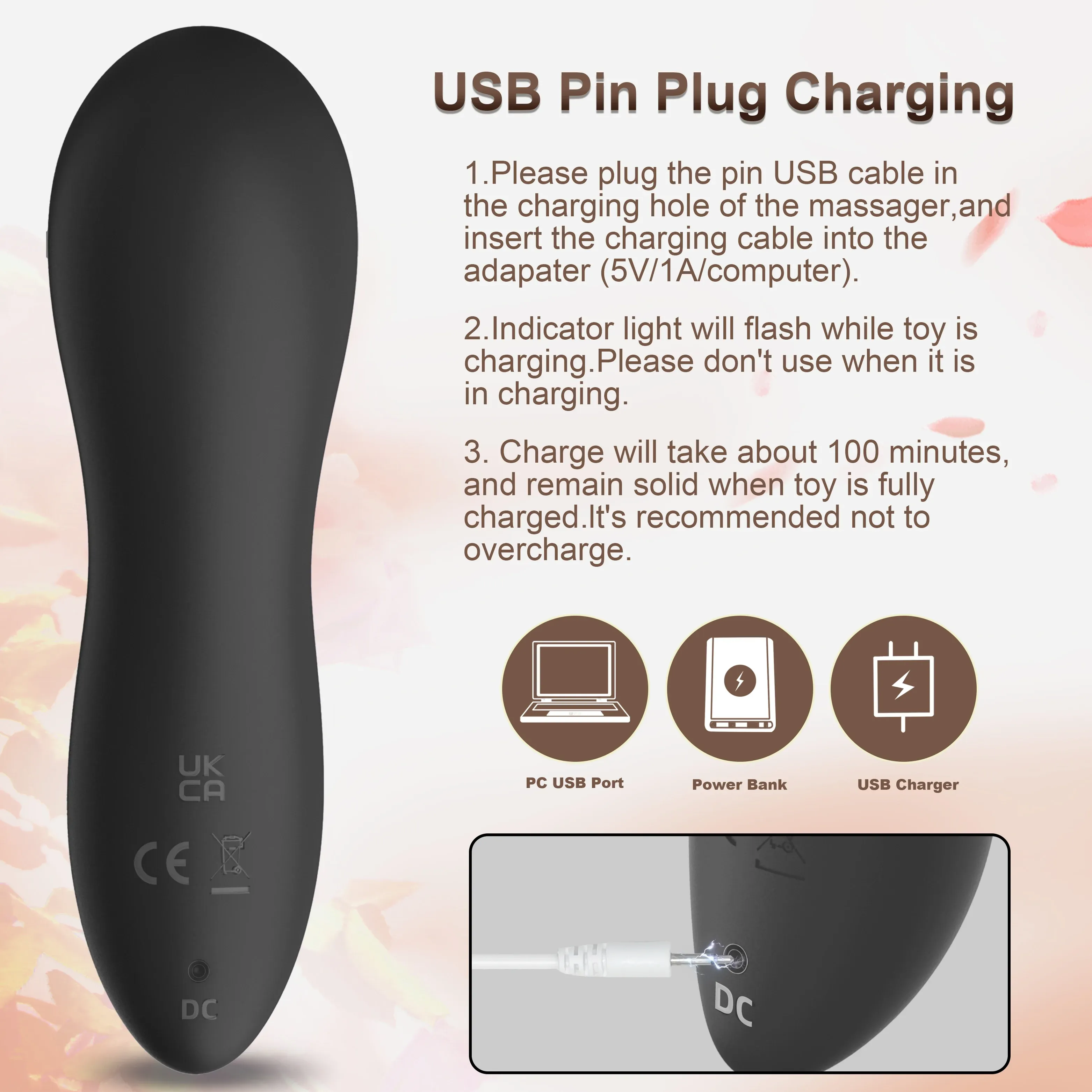 เครื่องสั่นหัวนม เครื่องนวดเอวี ระบบดูด 5 ความถี่ IPX6