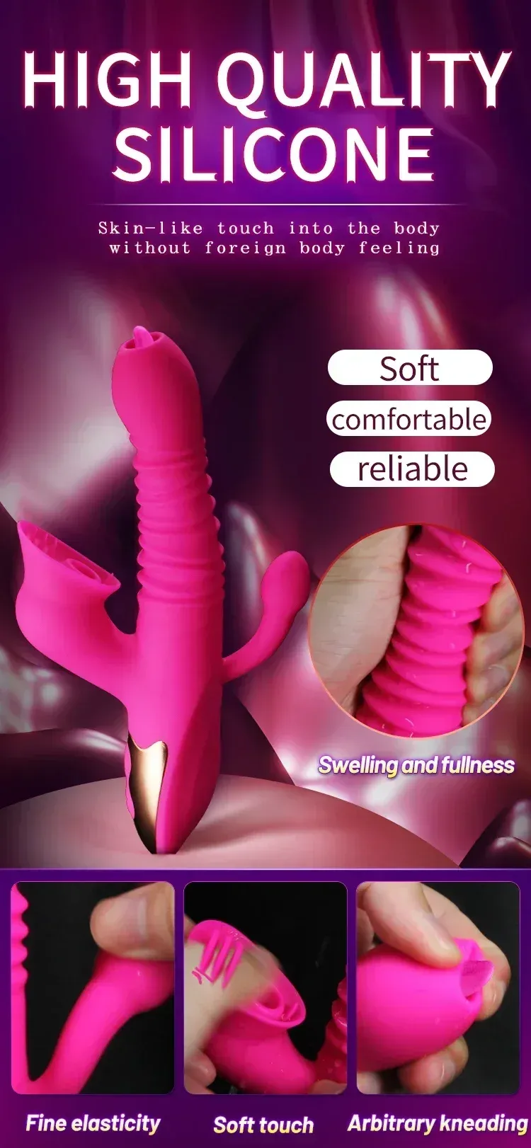 7 Frequencies & 7 Speeds Zonal Control Thrusting Stimulator