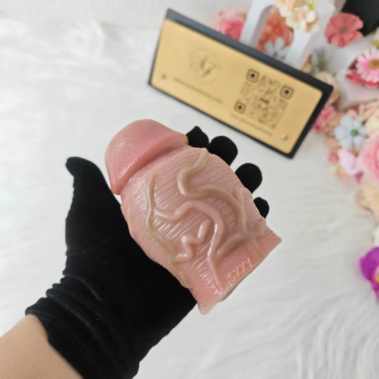 SXXY S8109 Platinum Silicone Simulated Penis Sleeve