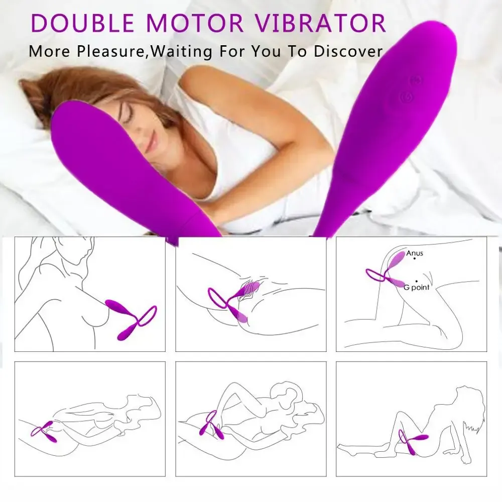Safiman Dual-Head Multi-Function Vibrating Egg Rod Type