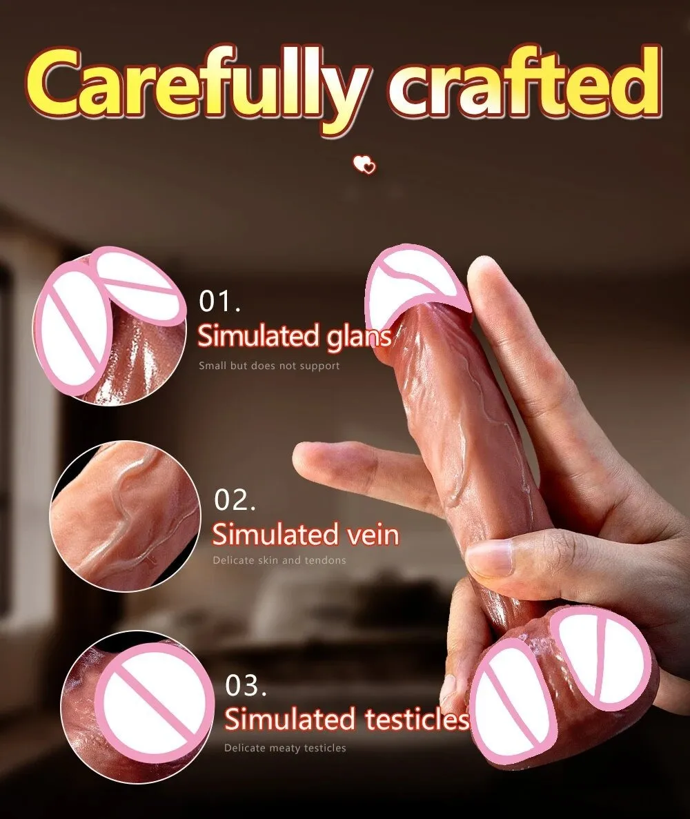 1:1 Replica Of Asian Male Realistic Dildo With Testicles