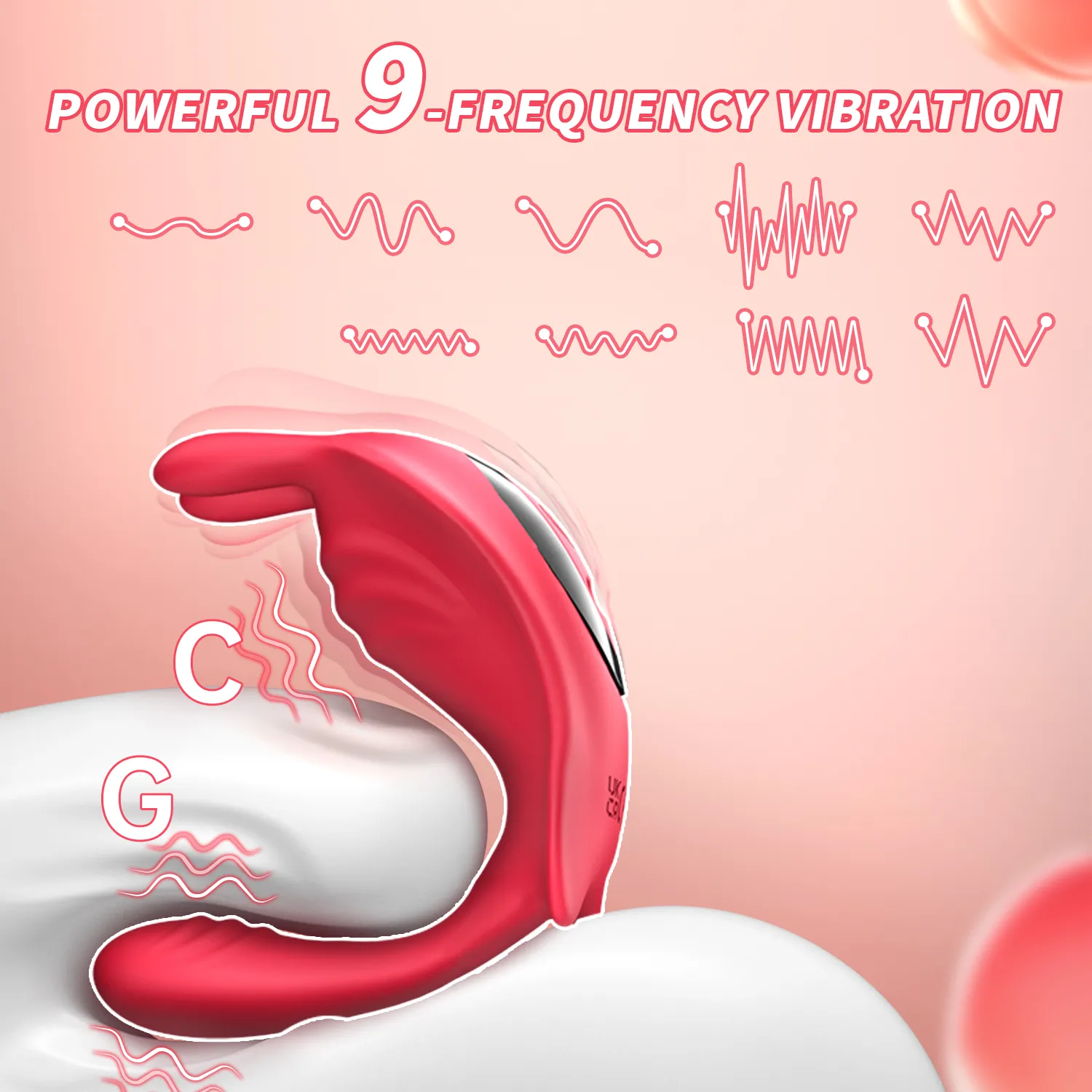 9 Frequencies 4-In-1 Wearable APP Control Dual Vibrator