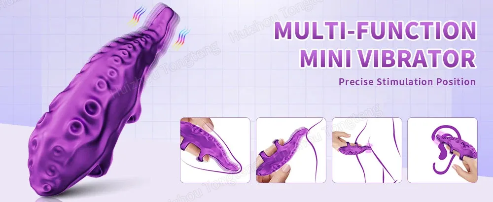 10 Modes Octopus Shaped Finger-Wearable Vibrating Egg