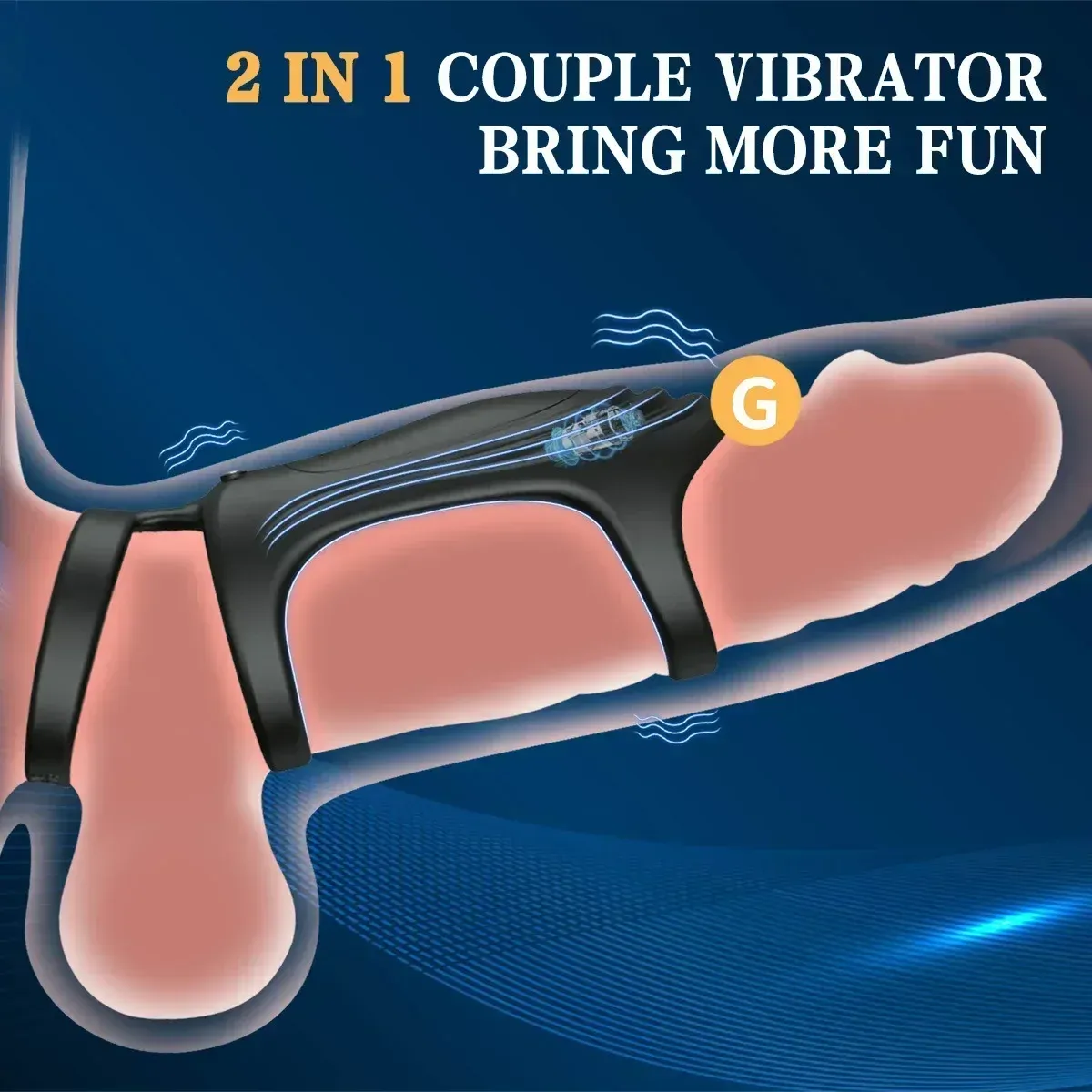 Couple Resonance 3-Layer APP Cock Ring