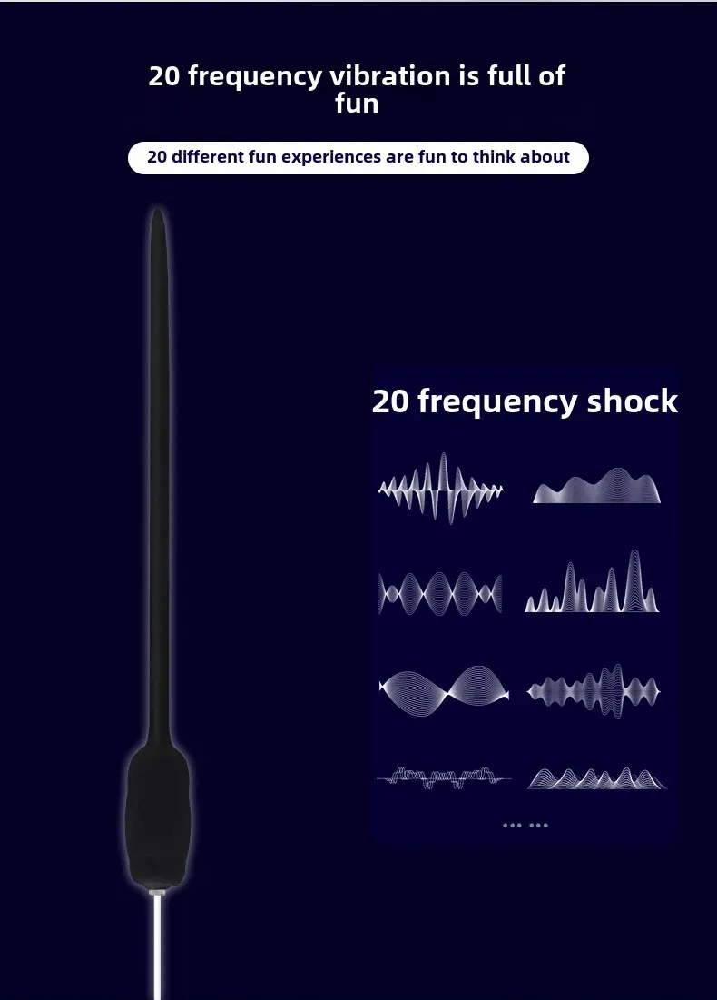 10 Frequencies Wireless Remote Control Urethral Sound