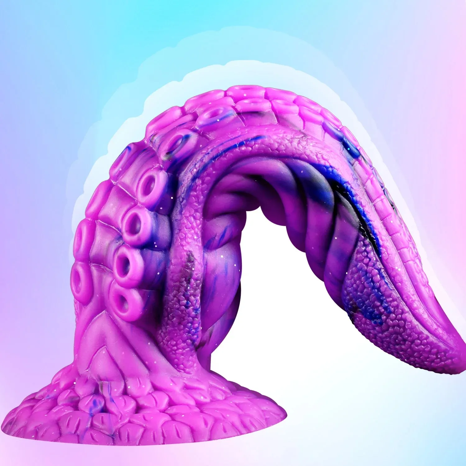 Purple Octopus Tentacle Fantasy Dildo With Suction Cup